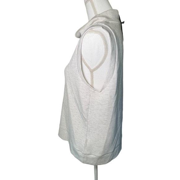 New With Defects VARLEY Tank Top Womens Small Heather Grey Cowl Neck DoubleSoft - Picture 2 of 6